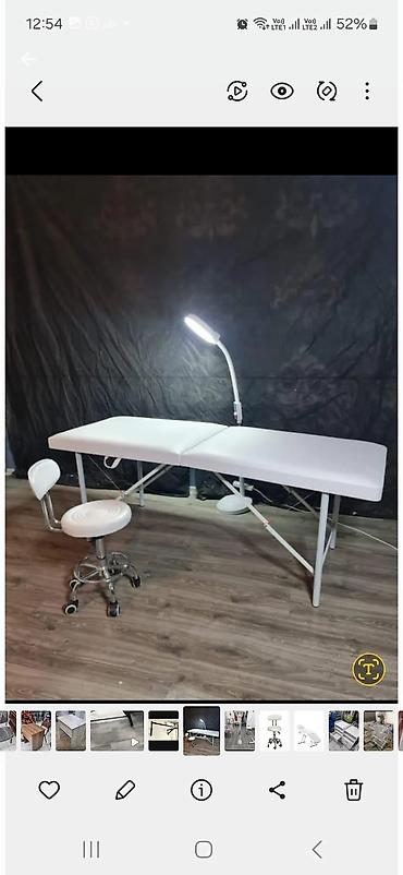 Salon, tibbi mebel: Yeni, Kosmetoloji kuşetka, Qatlanan, rəng - Ağ — 2