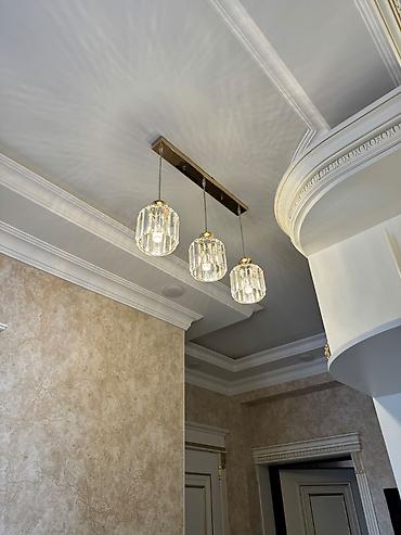 asma unitazlar: Çılçıraq, 3 lampa, Metal — 3