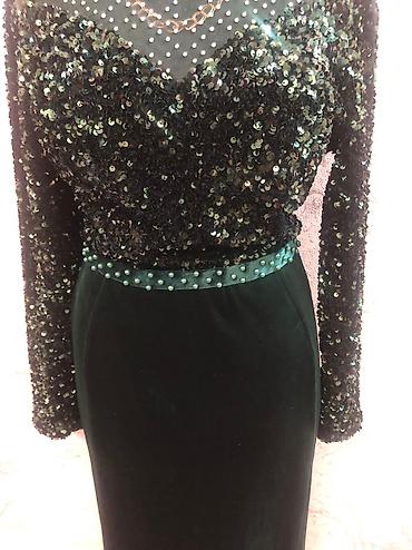 Вечерние платья: Вечернее платье, Длинная модель, С рукавами, Стразы, L, S, XS — 5