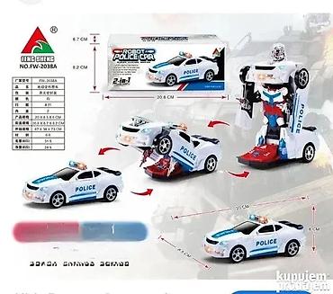 dexy co mikrofon: Robot policija i auto transformer 2u1. robot policija i auto — 1