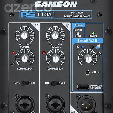 karaoke dinamik: Bulutuzlu kalonka dinamik SAMSON RS110A BLUETOOTH ilə AKTİV DONANİK — 4