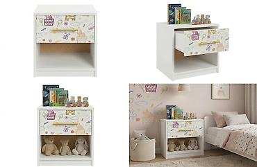 ikea ogradica za bebe: Nocni stocic deciji sa fiokom Skrabalica NOVO Dizajnirana dečija — 5