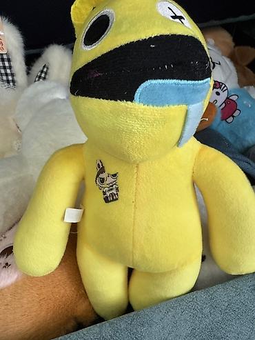 Игрушки: Мягкие игрушки — набор Описание: - Плюшевый котик-бродячка с багетом — 6