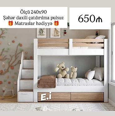 stenka mebel: *2 Mərtəbə Çarpayı 650Azn💥* ✔️ Rəng seçimi var ✔️ Şəhər daxili — 1