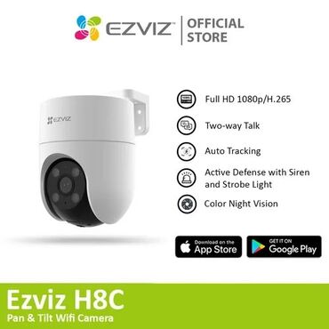 Видеонаблюдение: Ezviz 360dərəcə hərəkətli Wi Fi kamera Ezviz H8C wifi kamerası ilə