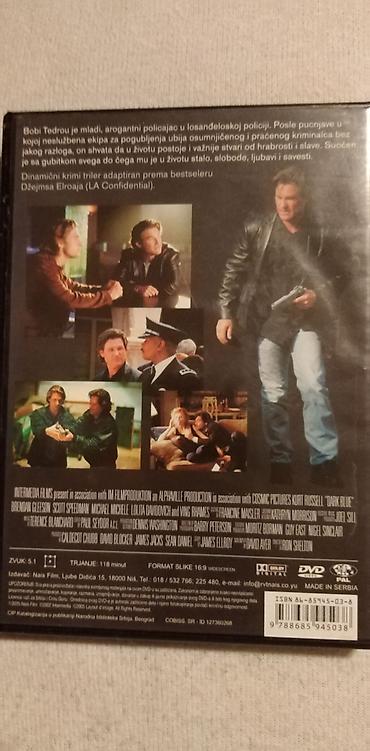 midi disk: DVDFilm Tamno plava-Kurt Rasel,118 min. kao nov DVDFilm Ledeno doba — 2