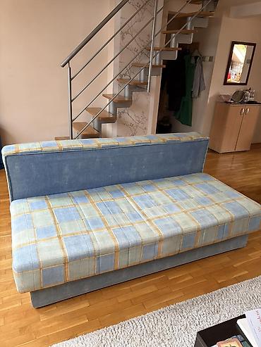 Furniture: Rasklapanje trosed/krevet sa sandukom za posteljinu - Model: trosed — 2
