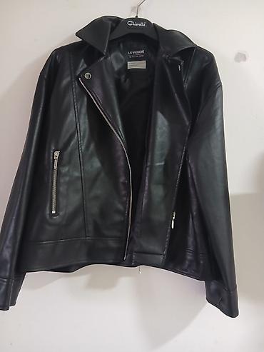 ugg kozne: Odgovara m vel Crna biker jakna LC Waikiki - Materijal: veštačka — 1