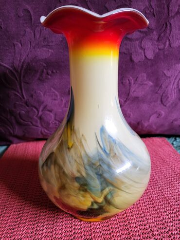 Ostali kućni dekor: Murano nova vaza,duvano staklo 70te. god. Vaza nova dim — 7
