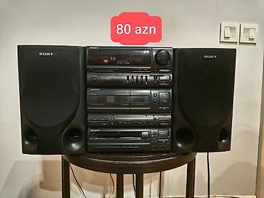 Sony mini Hi‑Fi musiqi mərkəzi (FH‑B51) – iki akustik sütunla