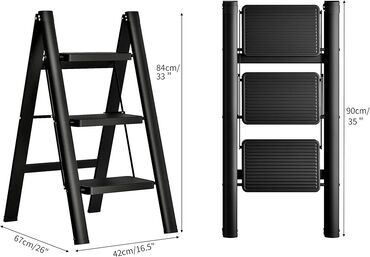 Digər alətlər: Nərdivan enli pillə •Material Dəmir •Rəng Qara •Xüsusi xüsusiyyət — 4
