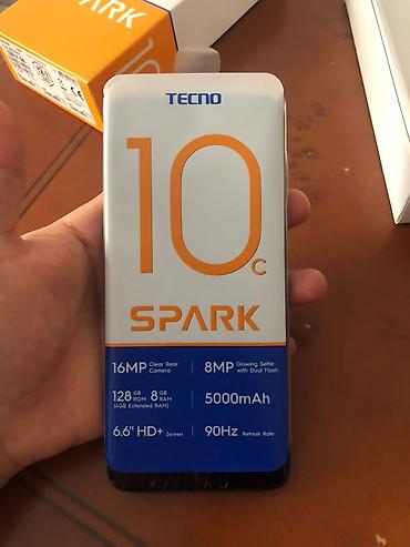 redmi 12 s: Tecno Spark 10C, 128 GB, rəng - Boz, Qırıq — 1
