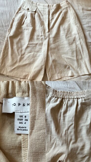 i̇talyanın qadın ətəkləri: Women's Short Topshop, S (EU 36), цвет - Бежевый