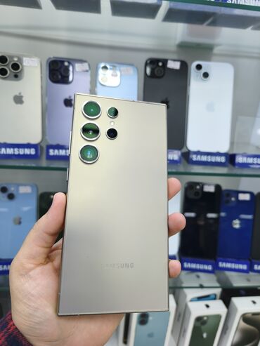 Samsung: Samsung Galaxy S24 Ultra, rəng - Qızılı, Barmaq izi — 1