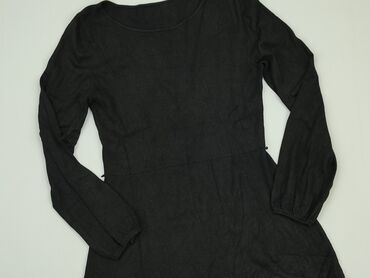 czarna sukienki na wesele długa: Sukienka, S, stan - Bardzo dobry