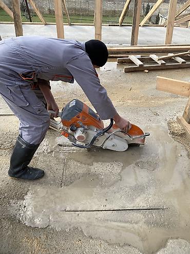 Beton işləri: Beton kəsimi və deşik dəlinməsi xidməti - Armaturalı beton, monolit — 3