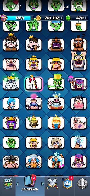 mini araba: Clash Royale hesabı – geniş emote və güclü kart kolleksiyası - Kral — 3