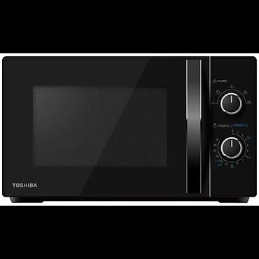 cuqun soba: Toshiba MW-MM20P(BK)-P mikrodalğalı soba – 20 L, 700 W, mexaniki — 1