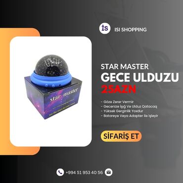 projektor zvezdano nebo: STAR MASTER PROJEKTOR - Gecə Aydınlatma Xususiyyəti✅️ - Gözə Qəti