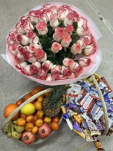 Подарочная упаковка: Подарочные фруктовые корзины - Оформленные корзины из свежих фруктов — 12