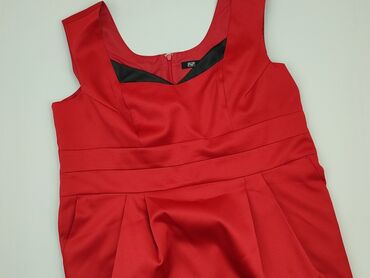czerwona bluzki damskie krótki rękaw: Blouse, F&F, 5XL (EU 50), condition - Very good