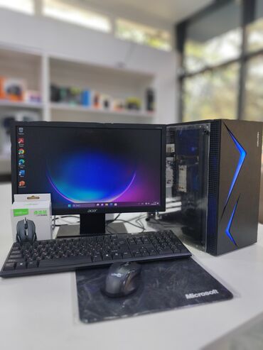 системный блок core i5: Компьютер, ядер - 4, ОЗУ 16 ГБ, Для несложных задач, Б/у, AMD A, Встроенная видеокарта, HDD + SSD