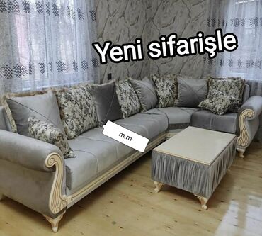 Sifarişlə divanlar: Künc divan, Qonaq otağı üçün, Parça, Bazalı, Açılan, Kitab — 7