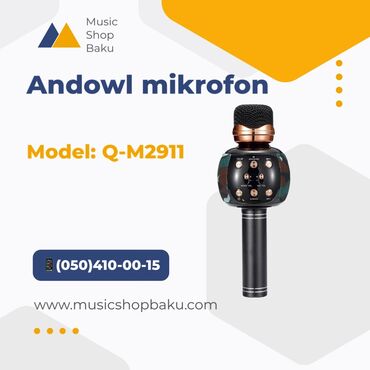 suda yaşayan heyvanlar haqqında məlumat: Andowl mikrofon Model: Q-M2911 🚚Çatdırılma xidməti mövcuddur