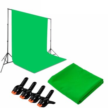 Другие аксессуары для фото/видео: Фон тканевый хромакей применяется для фото и видео съемки. Фотофон