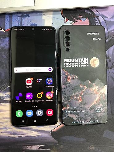 Samsung Galaxy A70, Б/у, 128 ГБ, цвет - Синий, 2 SIM