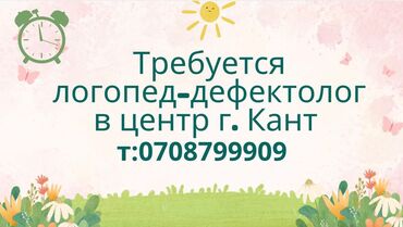 требуется водитель грузового транспорта: В образовательный центр в Городе Канттребуется логопед -дефектолог