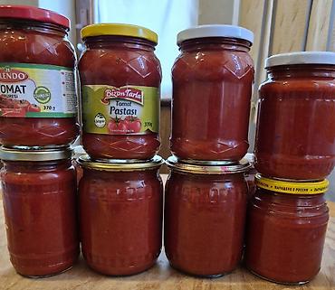 pasta: Təbii tomat pastası – ev üsulu - Tərkib: 100% yetişmiş pomidor, duz — 4