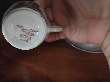 qəhvəyi bodilər: Çay dəsti, rəng - Bənövşəyi, Farfor, Yaponiya — 2