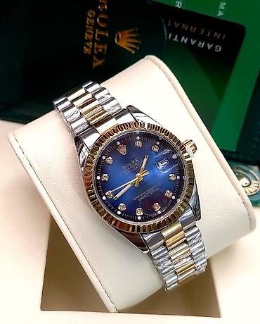 Aksesuarlar: Rolex Datejust üslubunda lüks qol saatları - Korpus və qolbaq: qızılı — 8