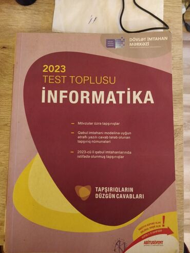 informatika bələdçisi cavablar: Məhsul: “İnformatika – 2023 Test Toplusu” (Dövlət İmtahan Mərkəzi)