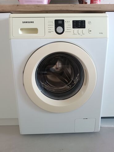 Su qızdırıcı kranlar: Paltaryuyan maşın Samsung, 6 kq, İşlənmiş, Avtomat, Qurutmasız, Kredit yoxdur, Ünvandan götürmə