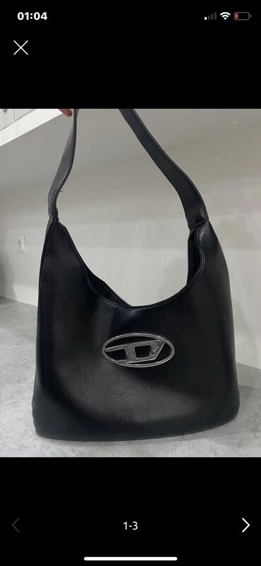 Классические сумки: Классическая сумка, Diesel, Турция, Материал: Искусственная кожа, Жёсткая конструкция, Застежка на магните, Женские, Новый — 4