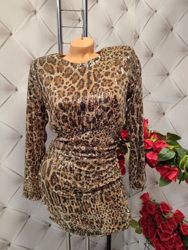 Haljine: 9Fashion Woman M, bоја - Zlatna, Koktel, klub, Dugih rukava — 15