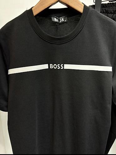 бос: Мужской комплект BOSS: футболка + брюки Размеры S M L Xl XXL 3500 — 2