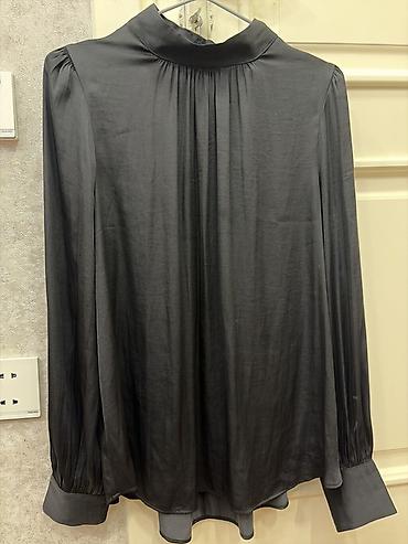 H&M qadın bluzası - Rəng: tünd boz/şifer - Ölçü: EUR 42 (UK 14