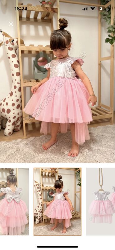 Платья: Детское платье цвет - Серебристый