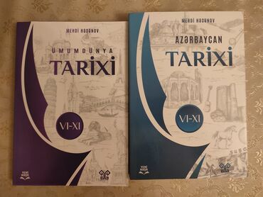 Kitablar, jurnallar, CD, DVD: Tarix dərsliklər hədəf 6-11ci sinif (hər iki kitab)