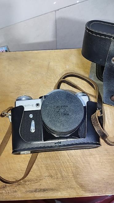zenit e: Zenit-E 35mm plyonka fotoaparatı + orijinal dəridən çiyin kəmərli — 4