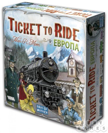 Настольные игры: Ticket to Ride или Билет на поезд: Европа Эта увлекательная игра