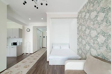 Посуточная аренда квартир: 1 комната, Душевая кабина, Постельное белье, Кондиционер — 11