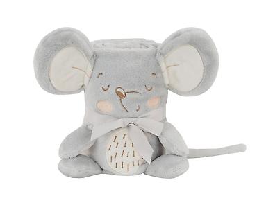 karneri: KikkaBoo Baby ćebence sa 3D vezom 75x100 Joyful Mice (Šifra: KKB5) - — 3