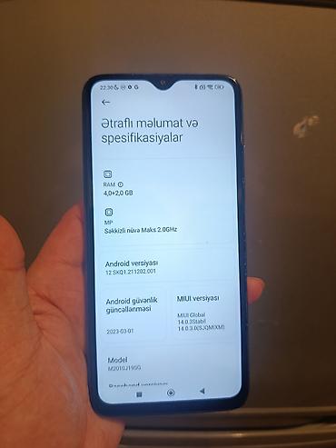 bakcell telefon kredit: Redmi 9T, 128 GB, rəng - Mavi, Sensor, Barmaq izi, İki sim kartlı — 8