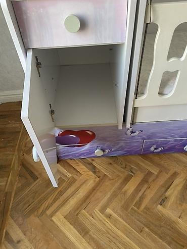quba mebel: Uşaq çarpayısı – altı çekmecəli, ağ rəngdə - Çarpayı ölçüsü: standart — 5