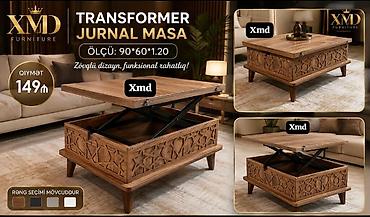 burda jurnalı: Transformer Jurnal Masa – XMD Furniture Ölçü: 90×60×1.20 Qiymət — 1