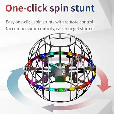 bacac diska statua: S34 Football Quadcopter Dron sa LED Osvetljenjem Atraktivan i zabavan — 4